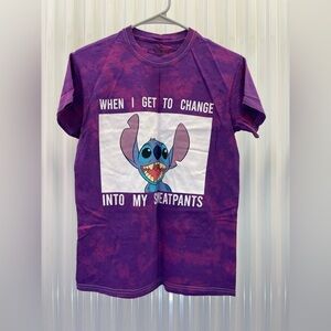 Disney Purple Stitch Tie-Dye T-Shirt